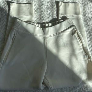 Banana Republic white joggers